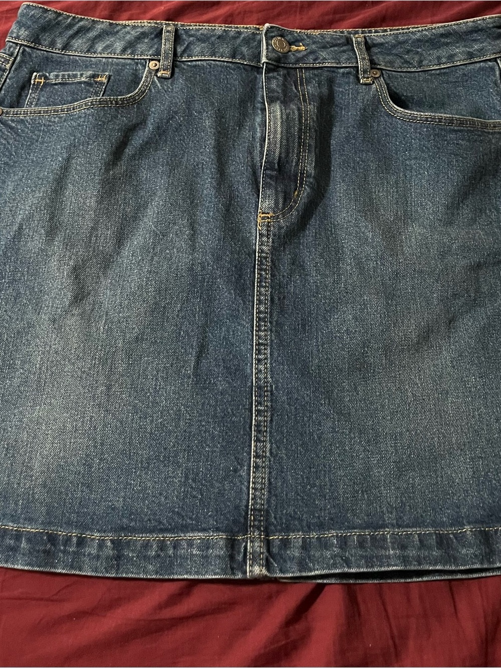 Women’s Blue Denim Skirt Classic Fit